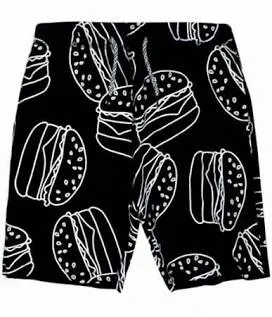 * Boys Camp Shorts / B & W Burger