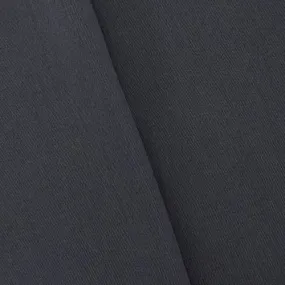 1 YD PC-Deep Cool Gray Wool Blend Twill Suiting Fabric