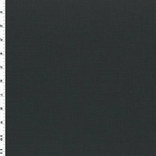 Black/Gray Wool Blend Horizontal Pinstripe Gabardine Suiting Fabric