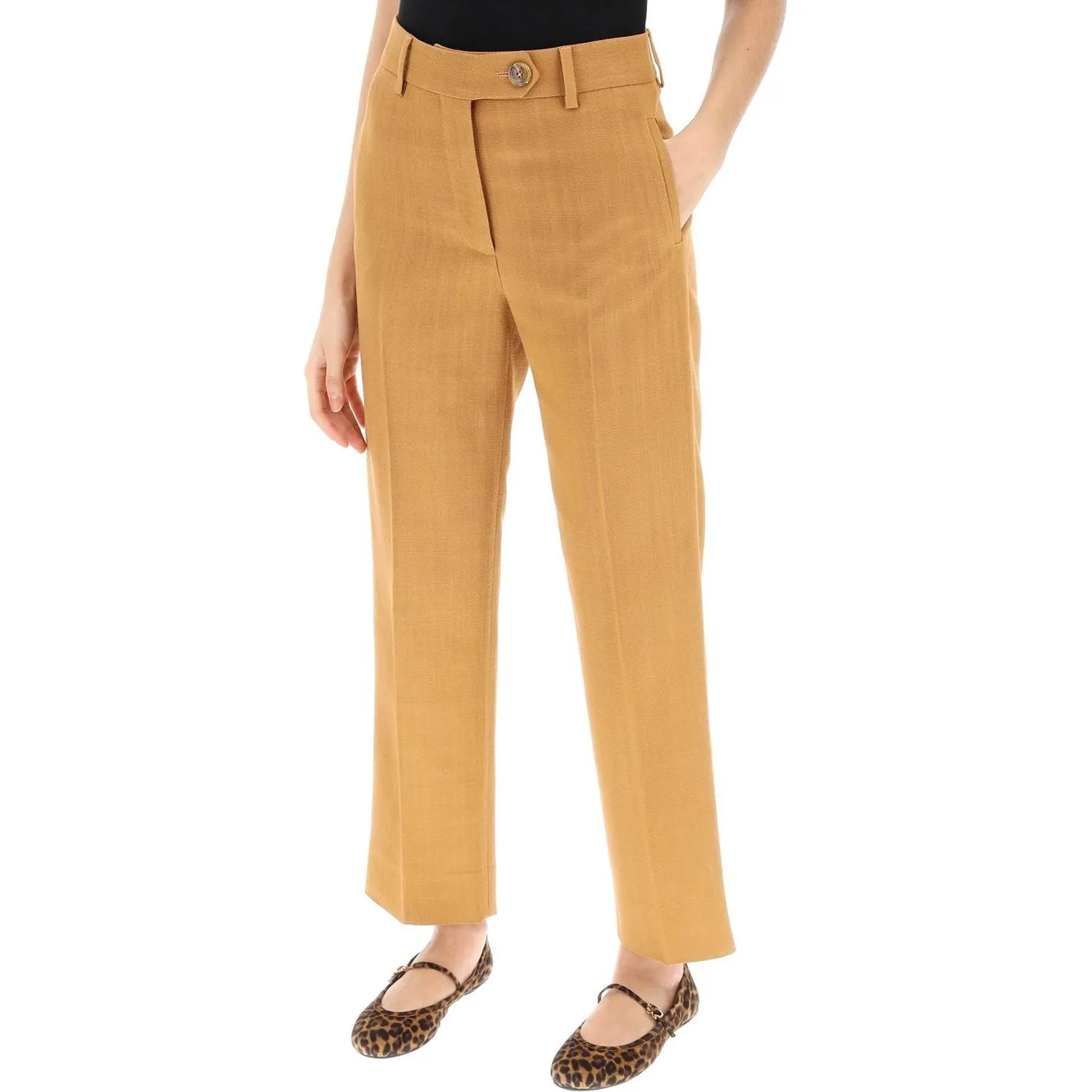 Blaze Milano santana peanut nana cropped tailoring pants