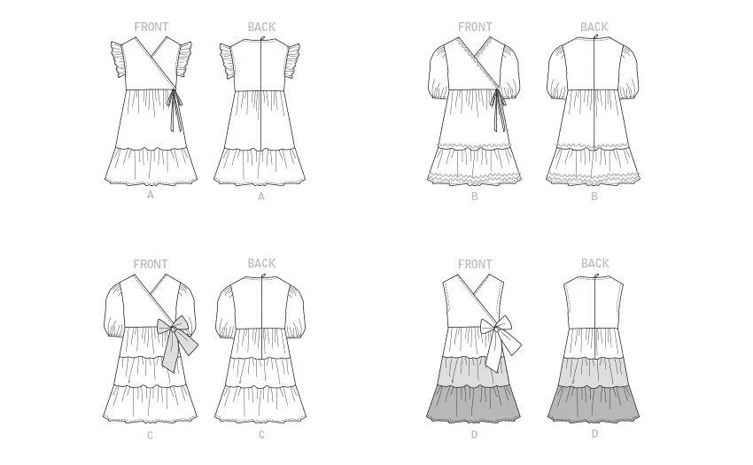 Butterick 6887 Children's Dress sewing pattern