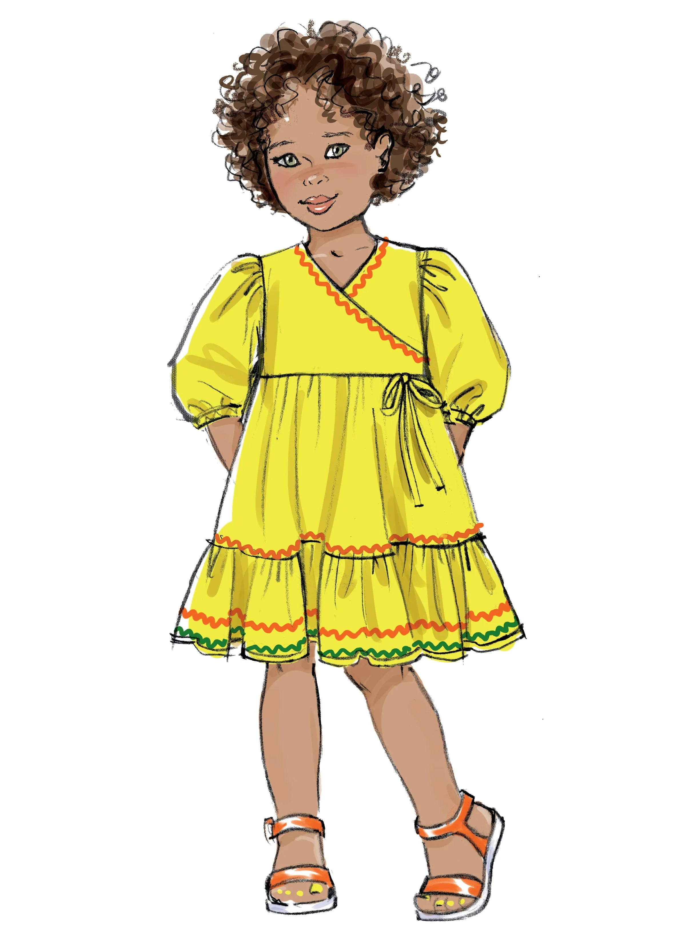 Butterick 6887 Children's Dress sewing pattern