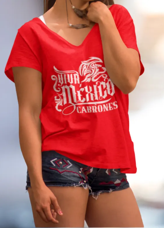 Cabrones V-Neck Tee