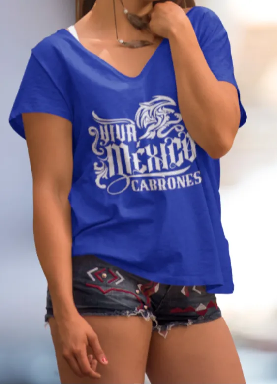 Cabrones V-Neck Tee