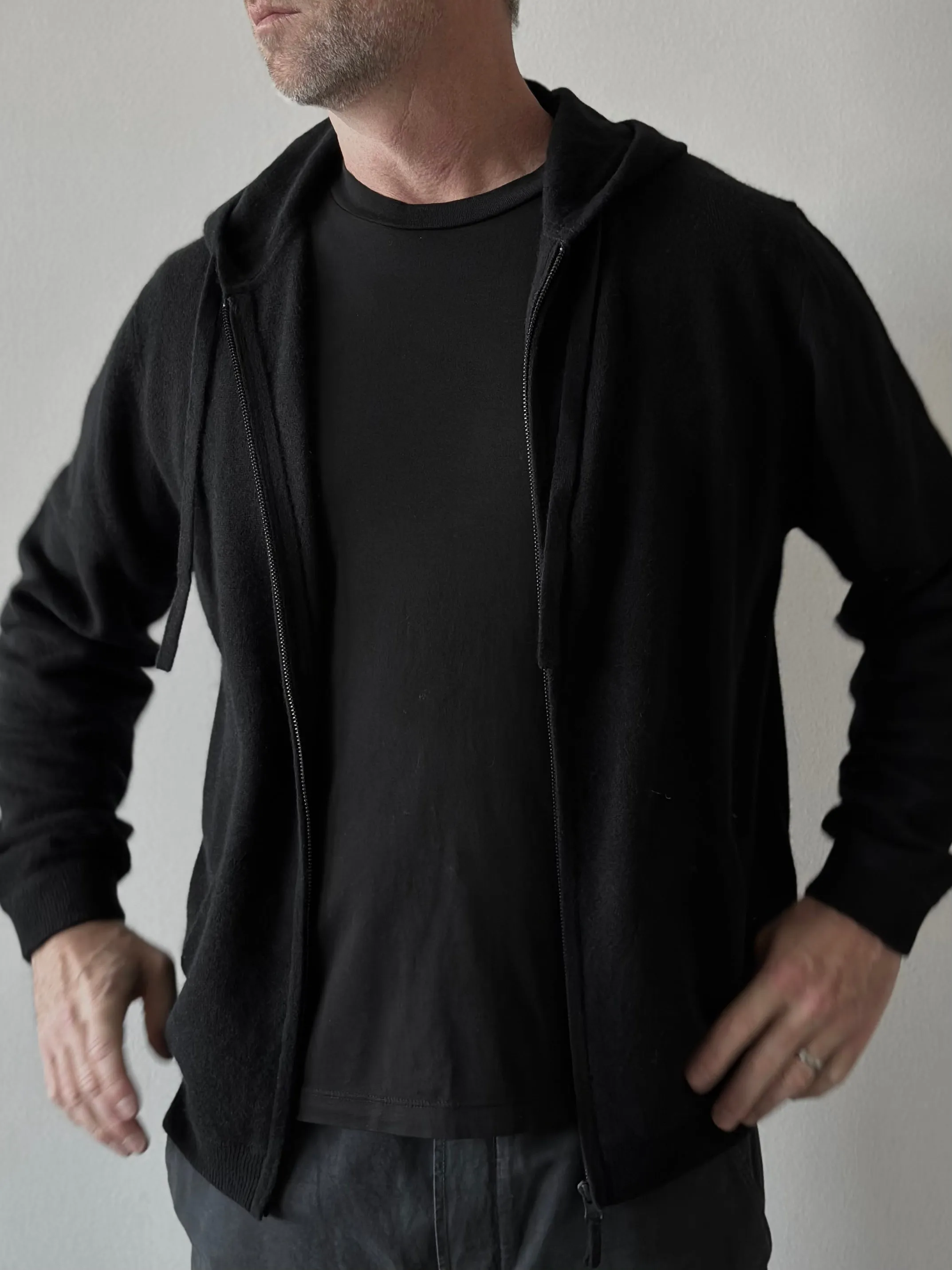 Christopher Zip-Up Hoodie - Black