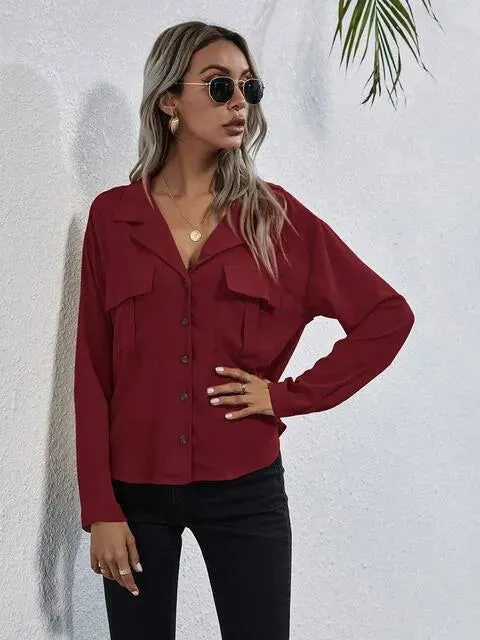 Classic Women's Collared Shirt for Timeless Style