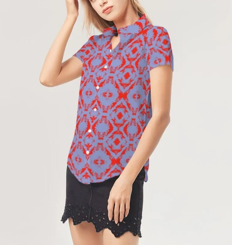 Collared Shirt Women, Short Sleeve