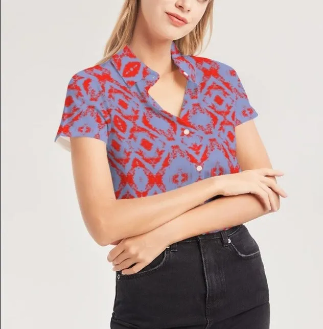 Collared Shirt Women, Short Sleeve