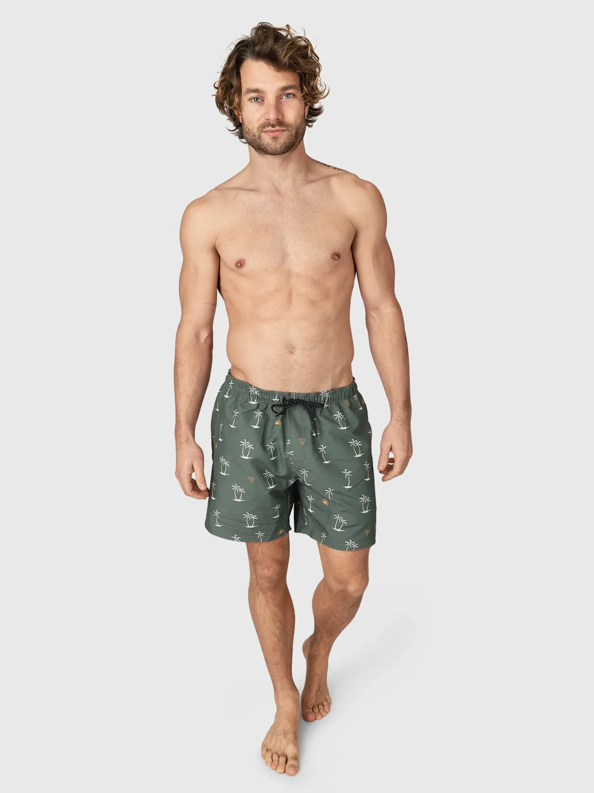 CrunECO-Mini-N Mens Swim Shorts | Green