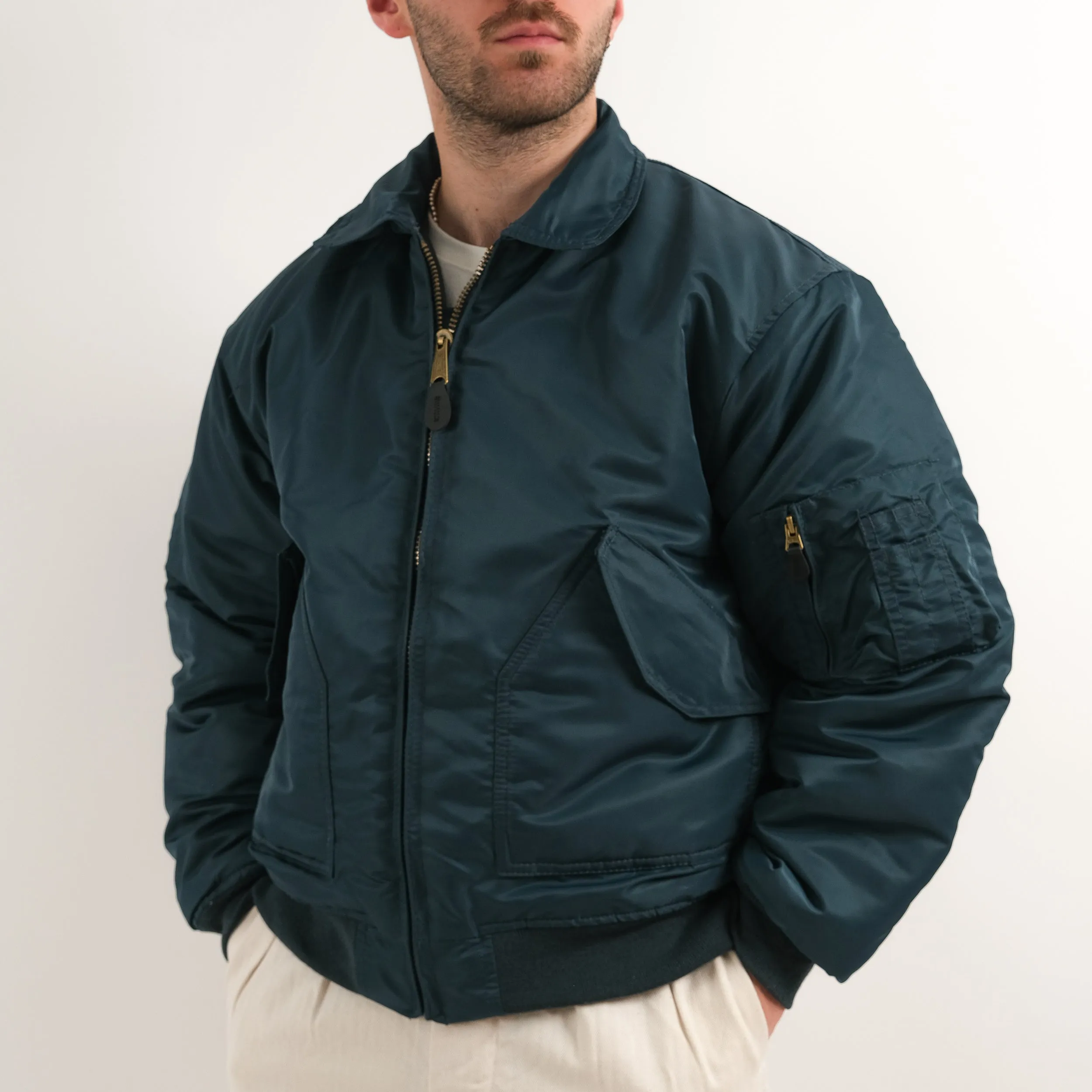 CWU NAVY BOMBER JACKET