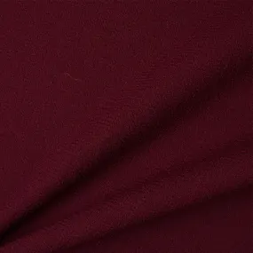 Dark Burgundy Double Wool Crêpe