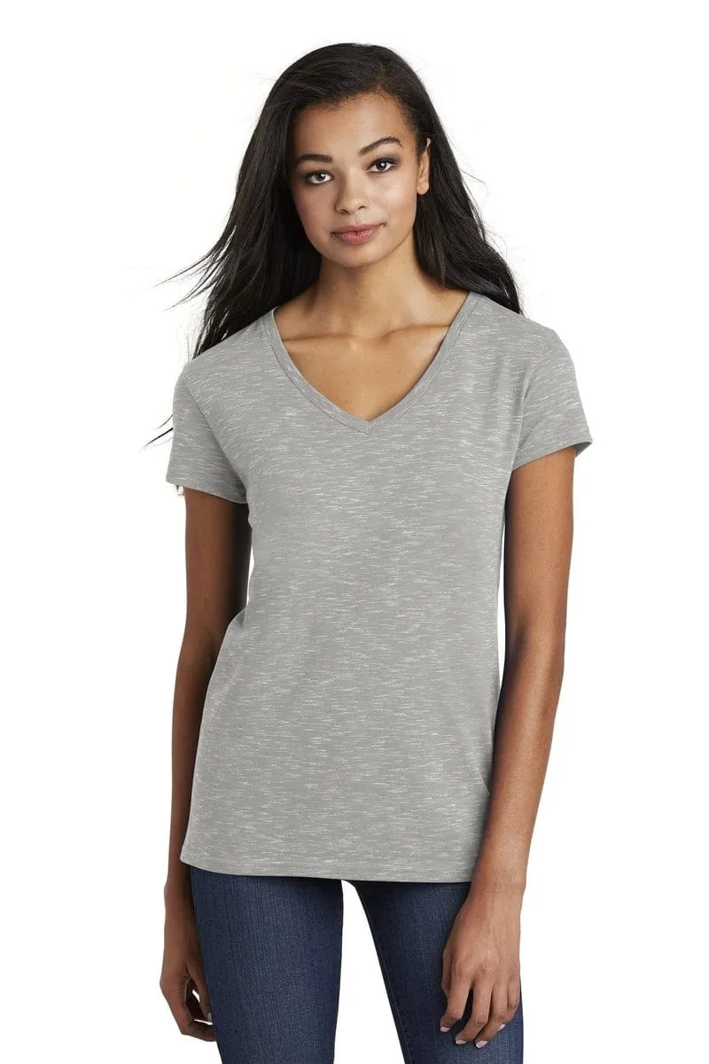 District DT664: Women's Medal V-Neck Tee