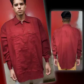 ^ECKO UNLIMITED^ ~WINE RED~ LONG SLEEVE DRESS SHIRT