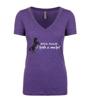 Favorite Tee | V-Neck | Bitch Please (Purple)