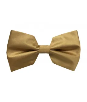 Gold Brand Q men's satin material bowtie with hanky fashion style