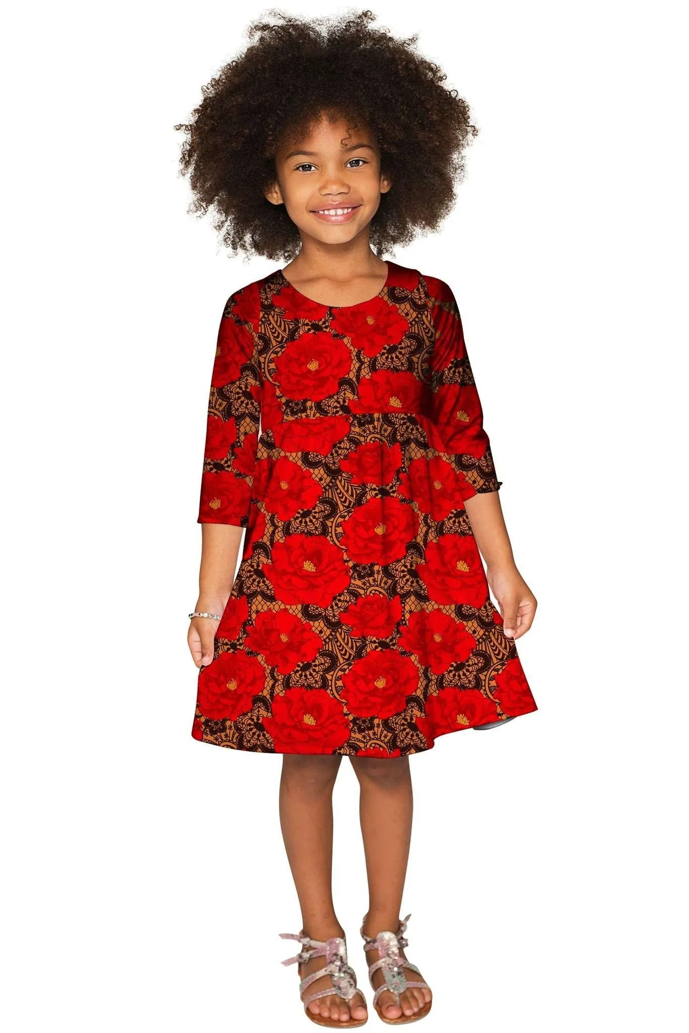 Hot Tango Gloria Empire Waist Floral Mommy and Me Dress