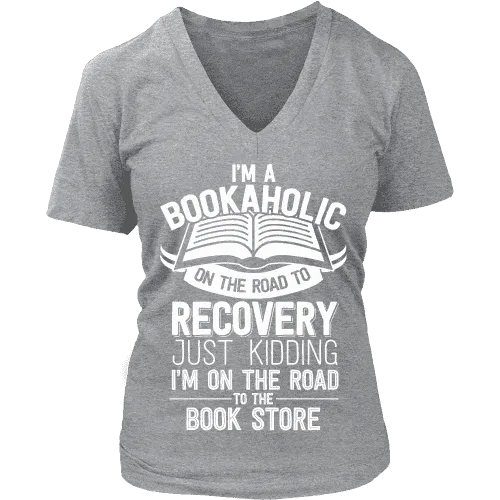 I'm a Bookaholic V-neck