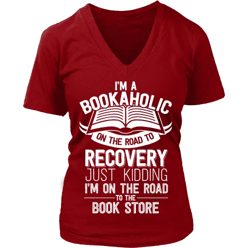 I'm a Bookaholic V-neck