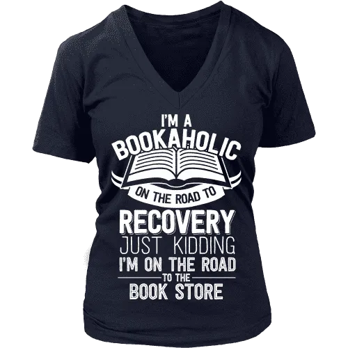 I'm a Bookaholic V-neck