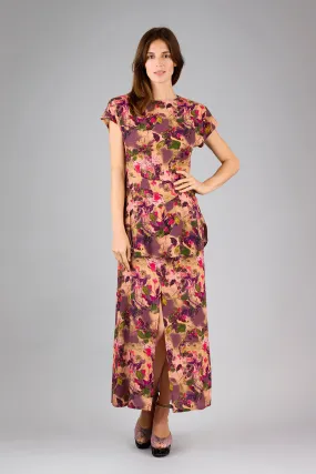 Lasya Nasturtium Pink/Plum Maxi Dress