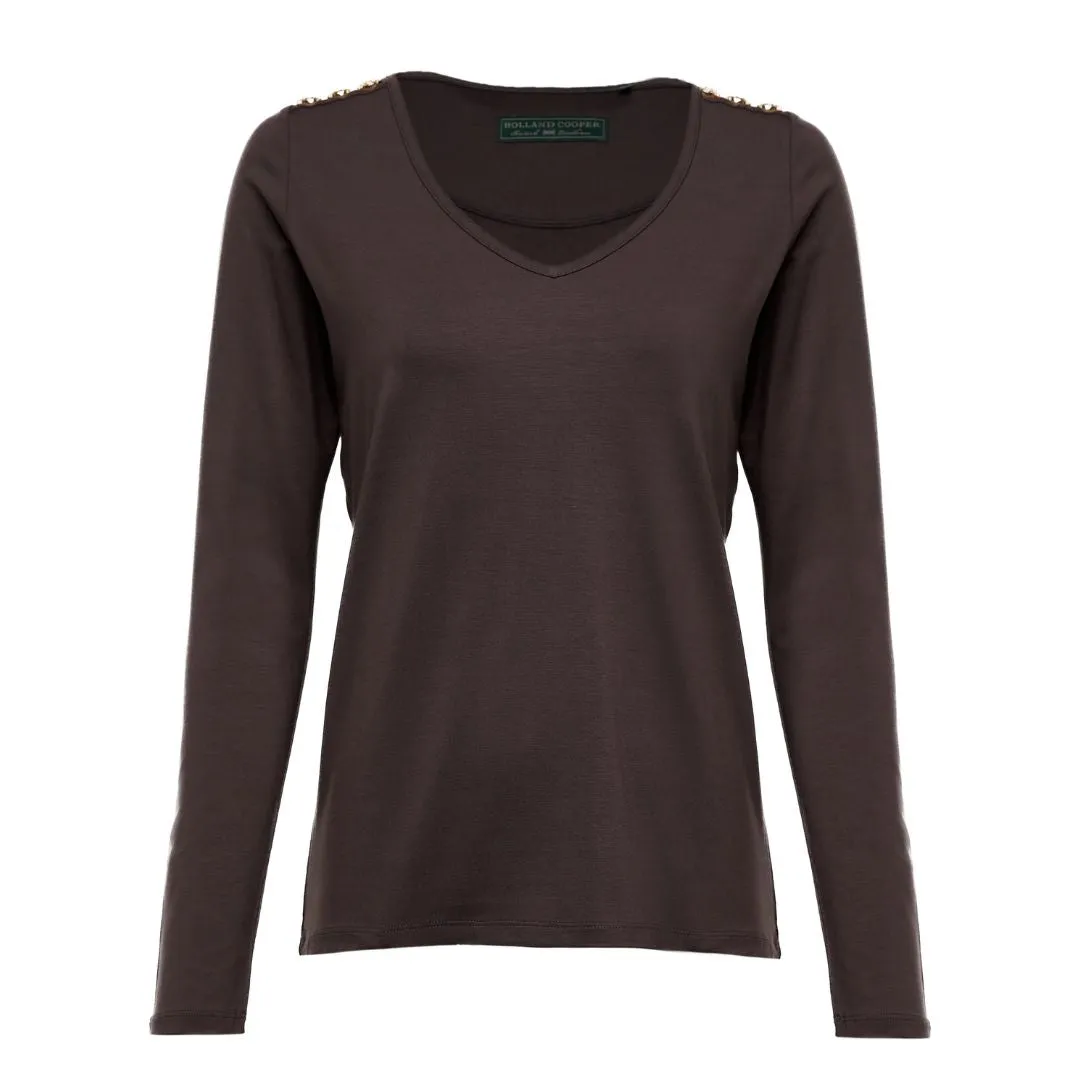 Long Sleeve V-Neck Tee