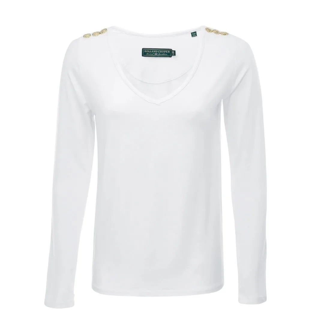 Long Sleeve V-Neck Tee