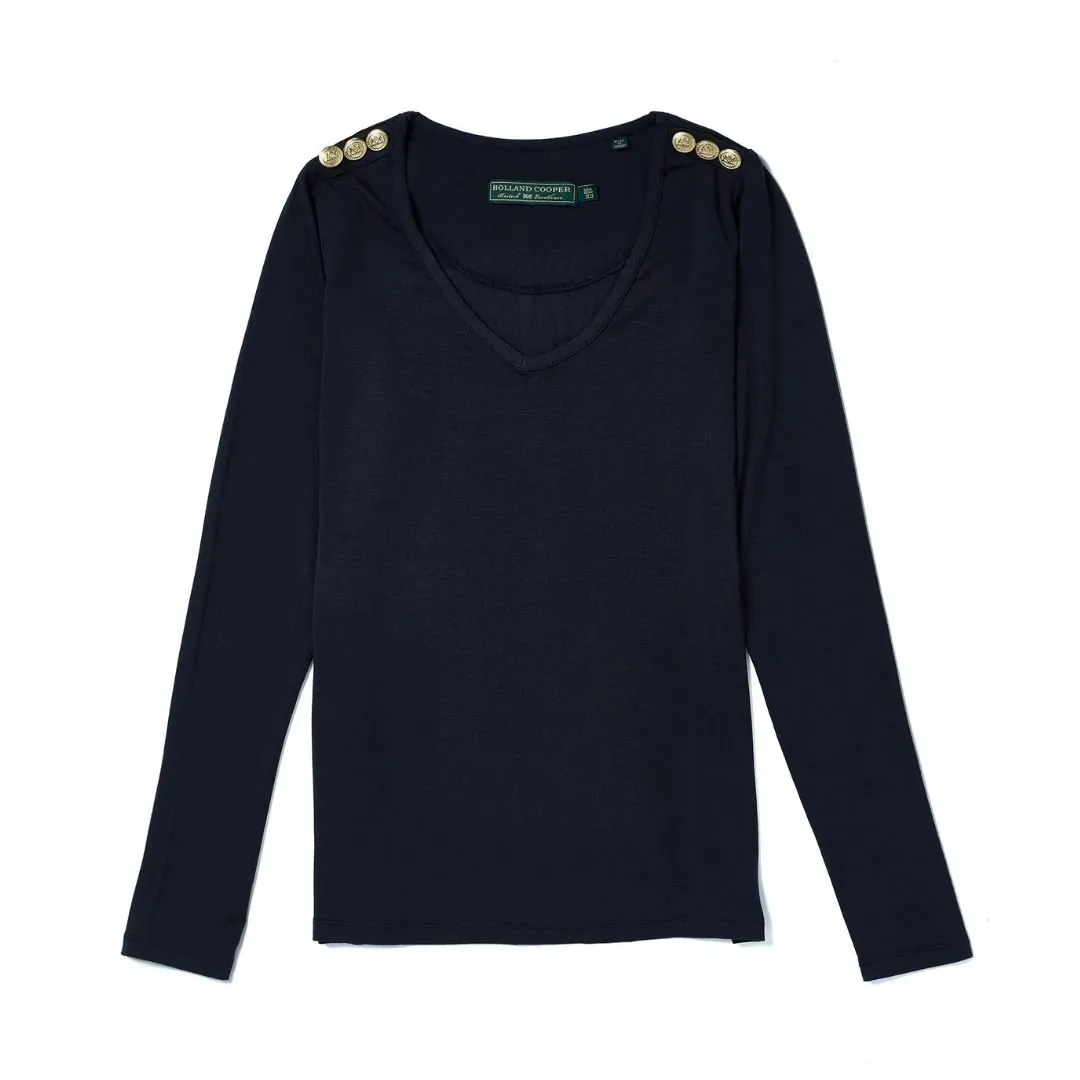 Long Sleeve V-Neck Tee