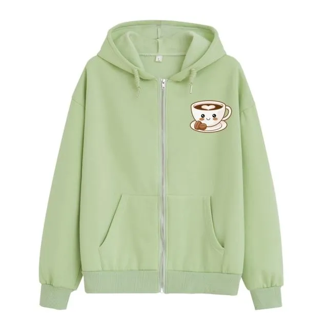 Love of Espresso Soft Zip-Up Hoodie