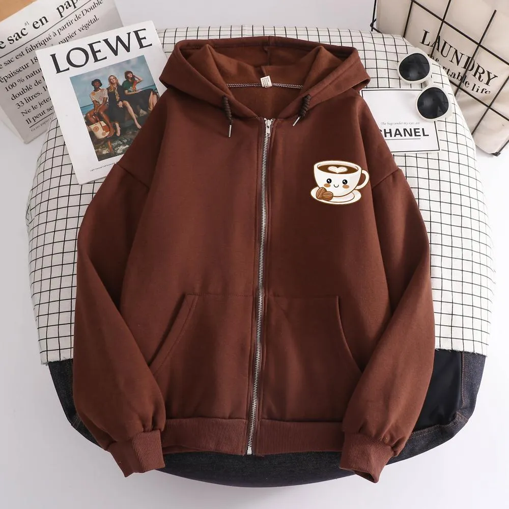 Love of Espresso Soft Zip-Up Hoodie