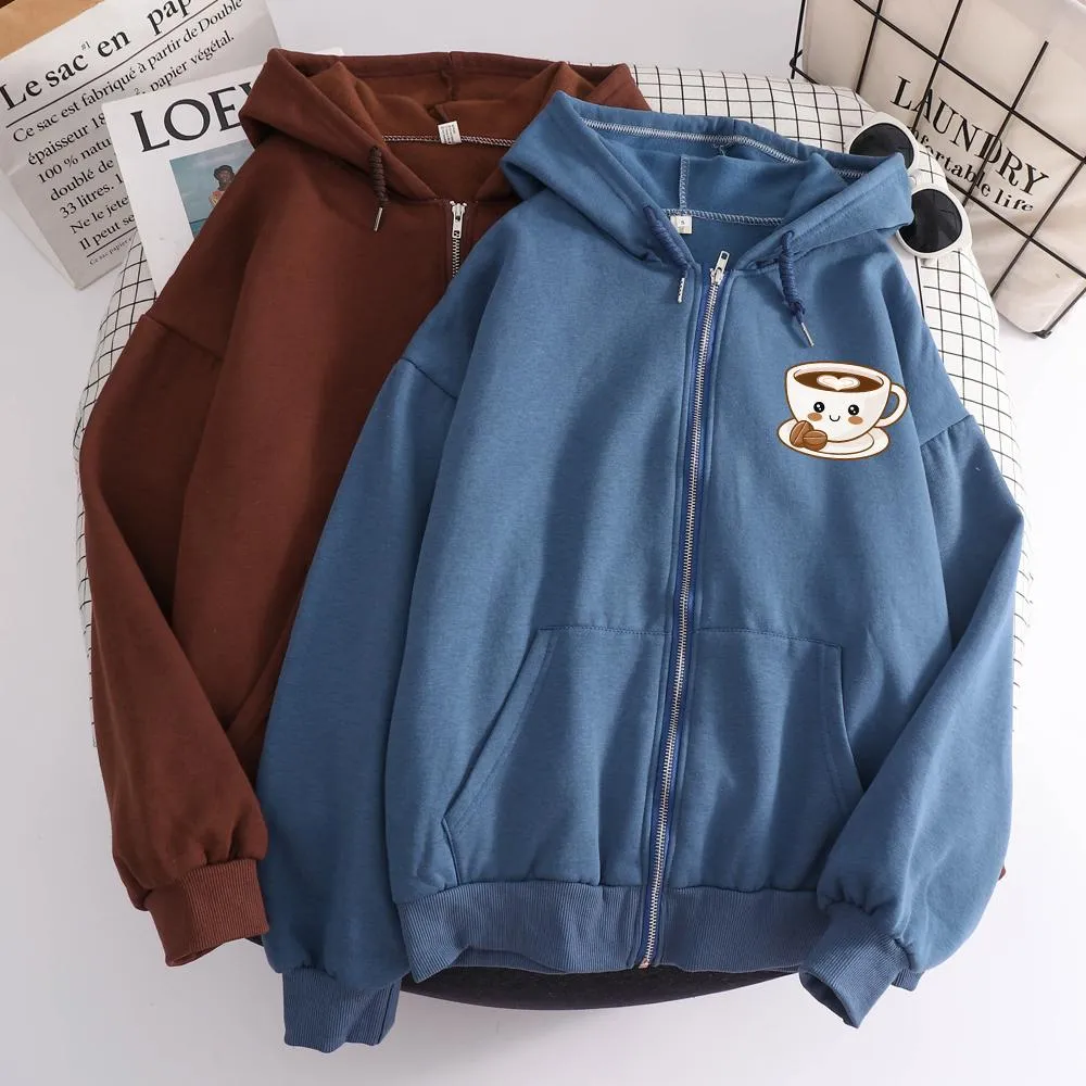 Love of Espresso Soft Zip-Up Hoodie