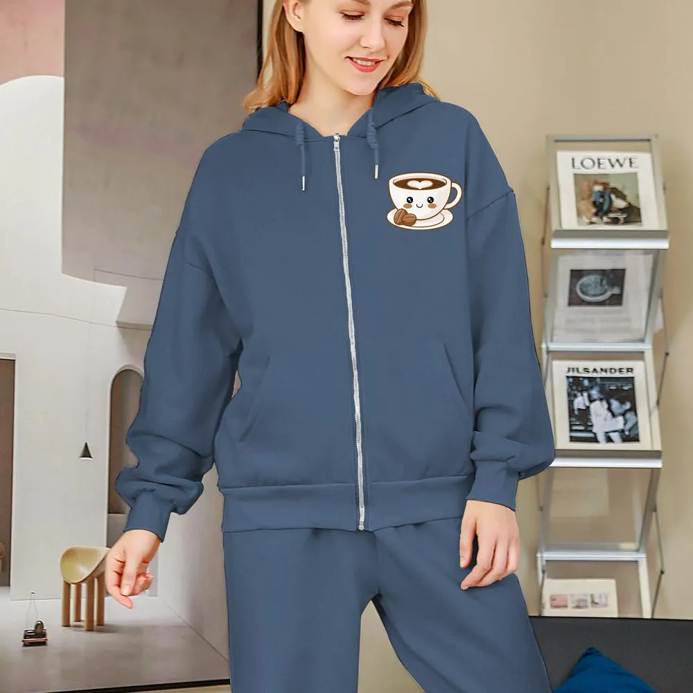 Love of Espresso Soft Zip-Up Hoodie