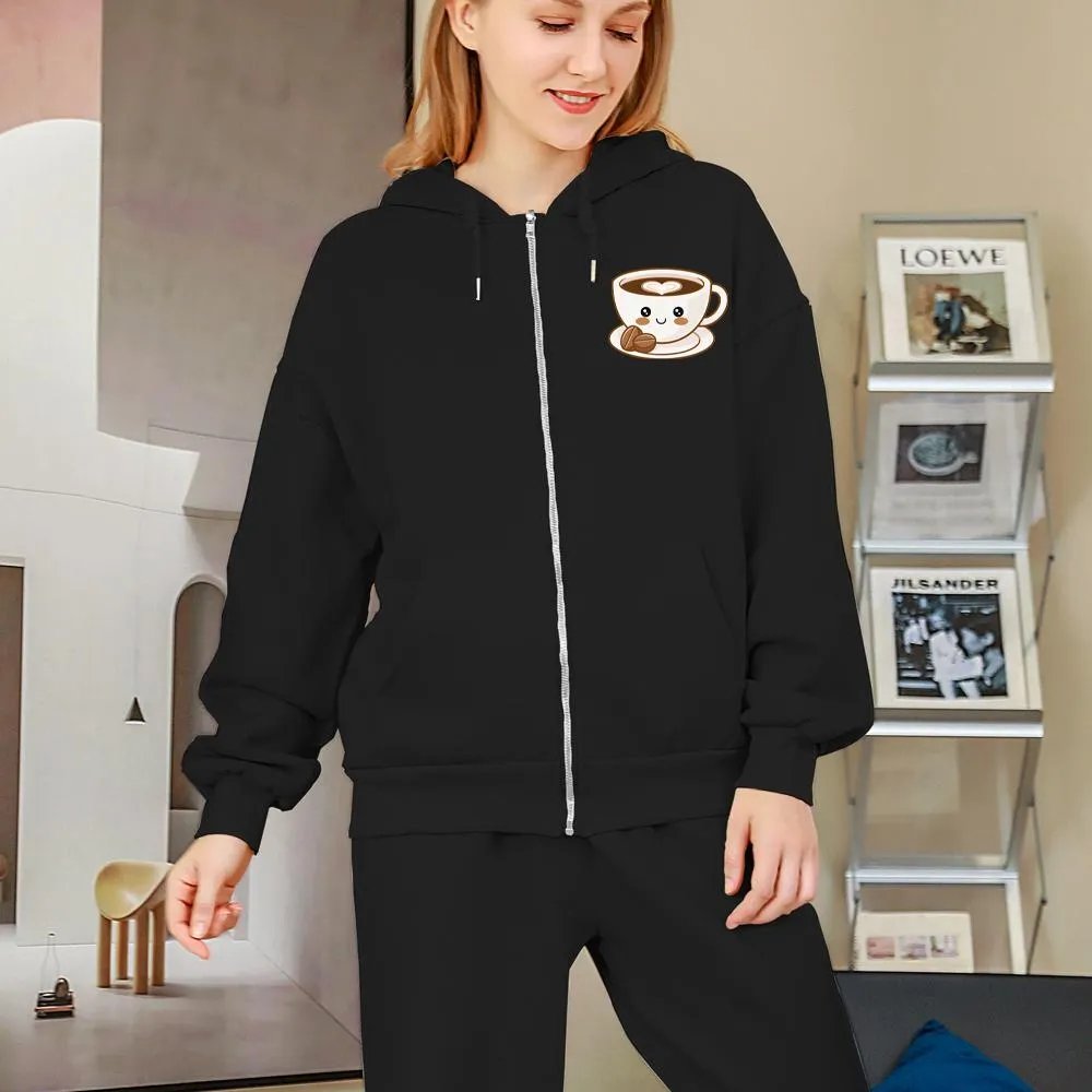 Love of Espresso Soft Zip-Up Hoodie