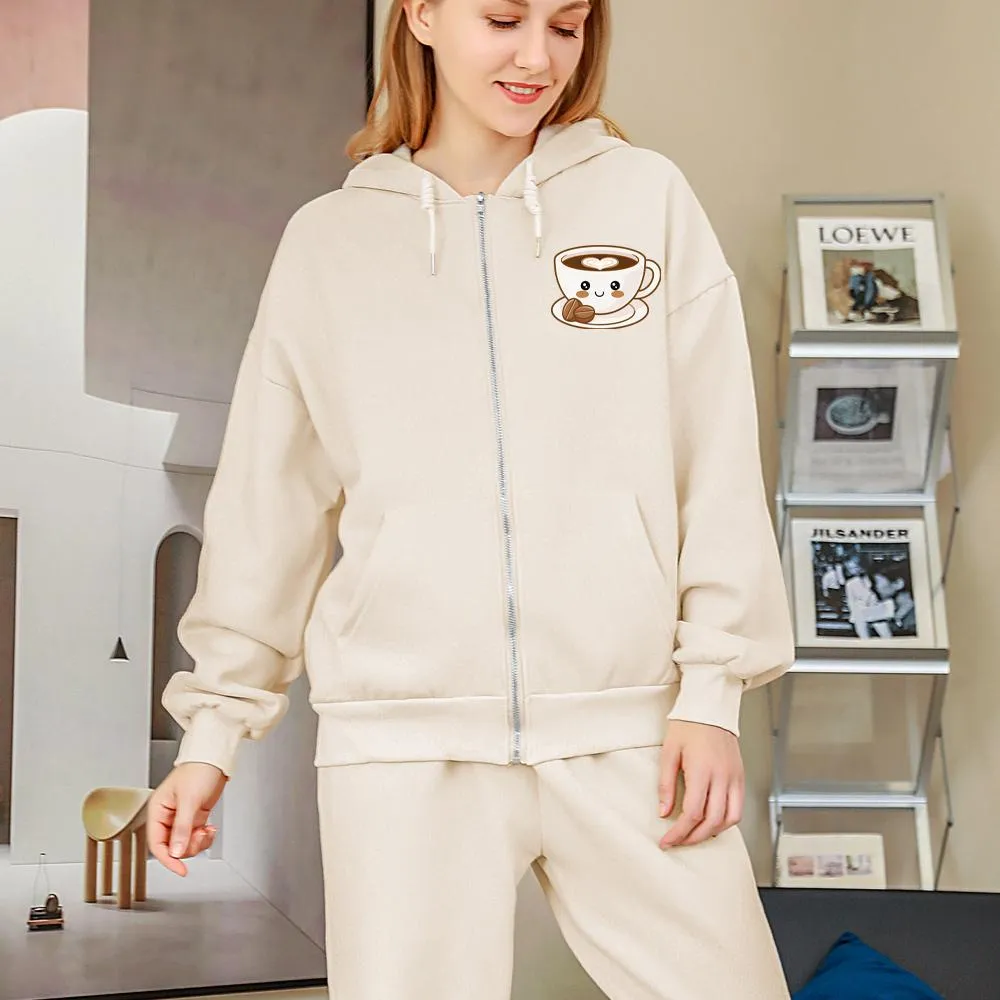 Love of Espresso Soft Zip-Up Hoodie