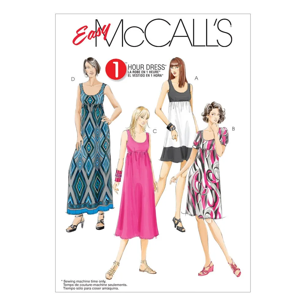 McCall's Pattern M5893 Misses'/Women's Dresses In 4 Lengths