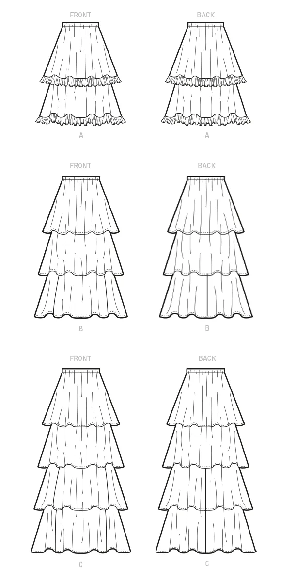 McCall's Pattern M8150 Misses' Skirts