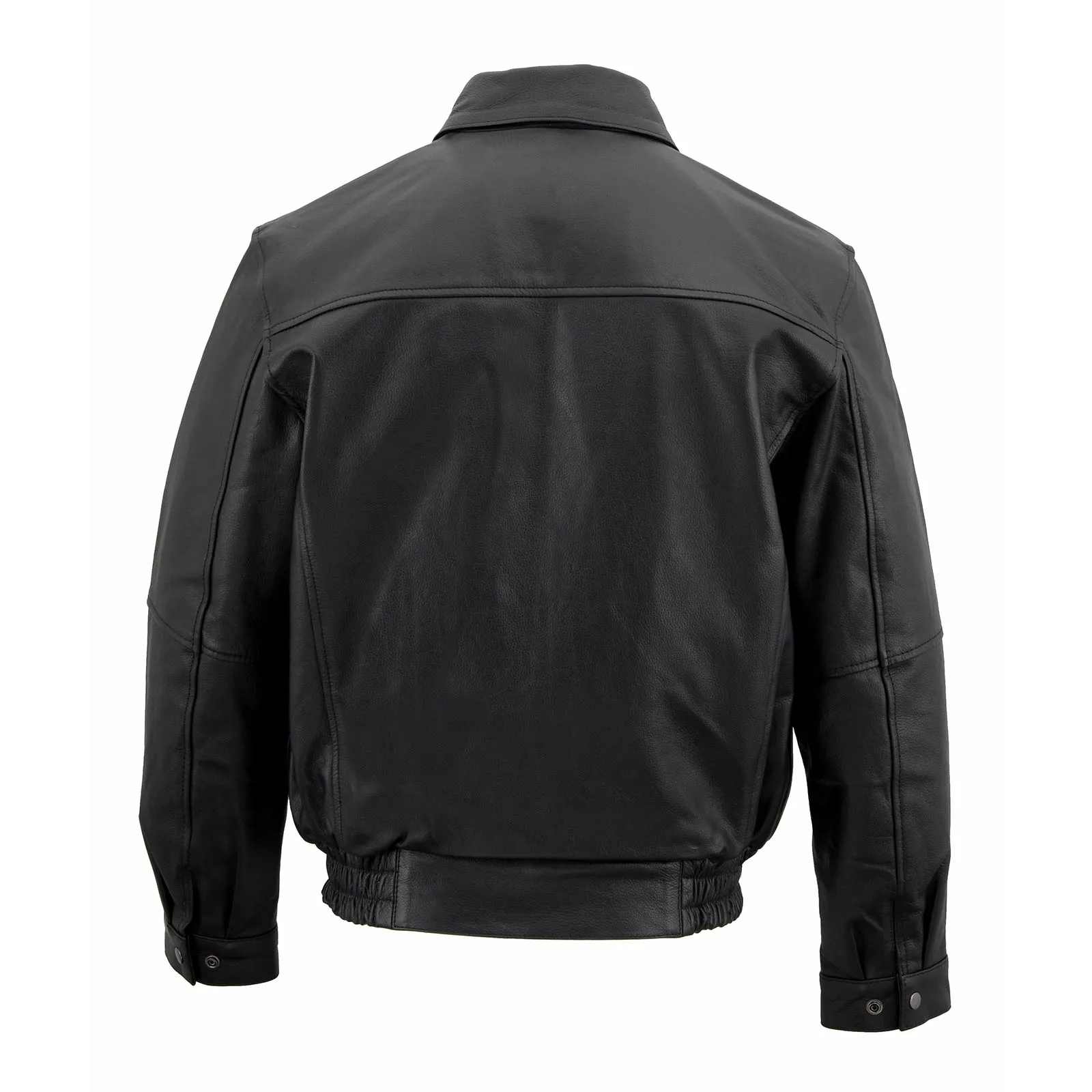 Milwaukee Leather Men's Classic Black Bomber Leather Jacket SFM1519