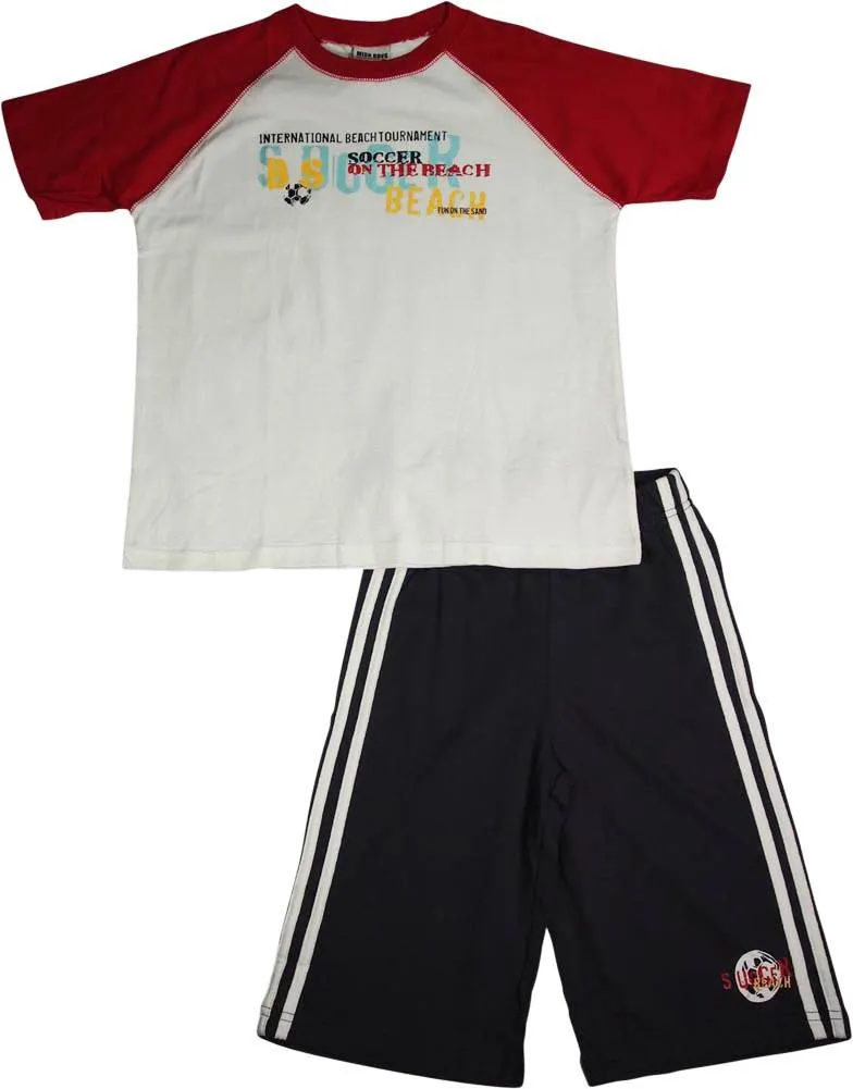 Mish Mish Boys Sizes 5-7 Cotton Short Sleeve Tank Tee Shirts Short Sets