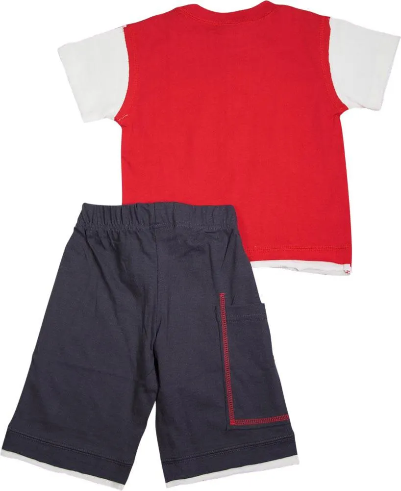 Mish Mish Boys Sizes 5-7 Cotton Short Sleeve Tank Tee Shirts Short Sets