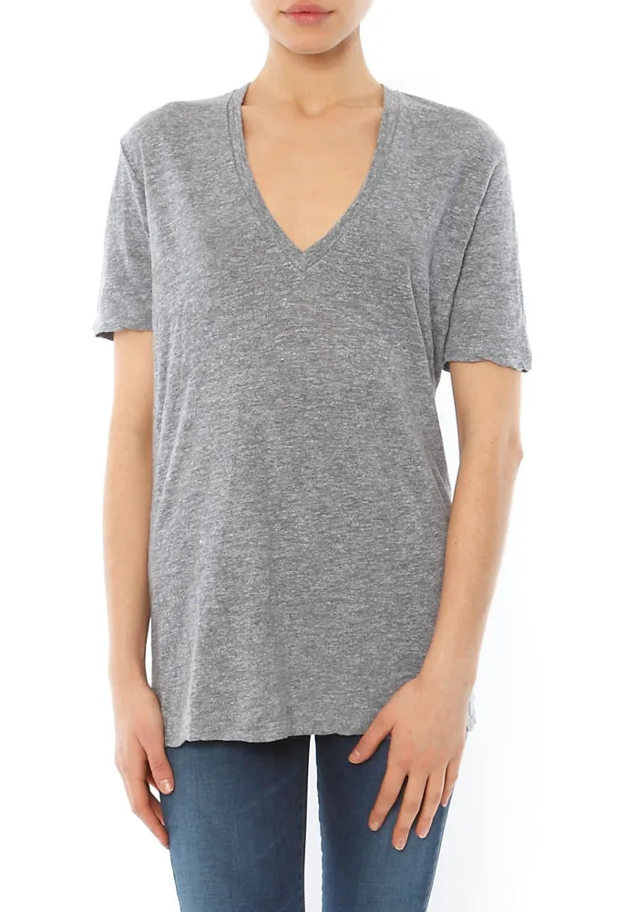 Monrow Granite V Neck Tee