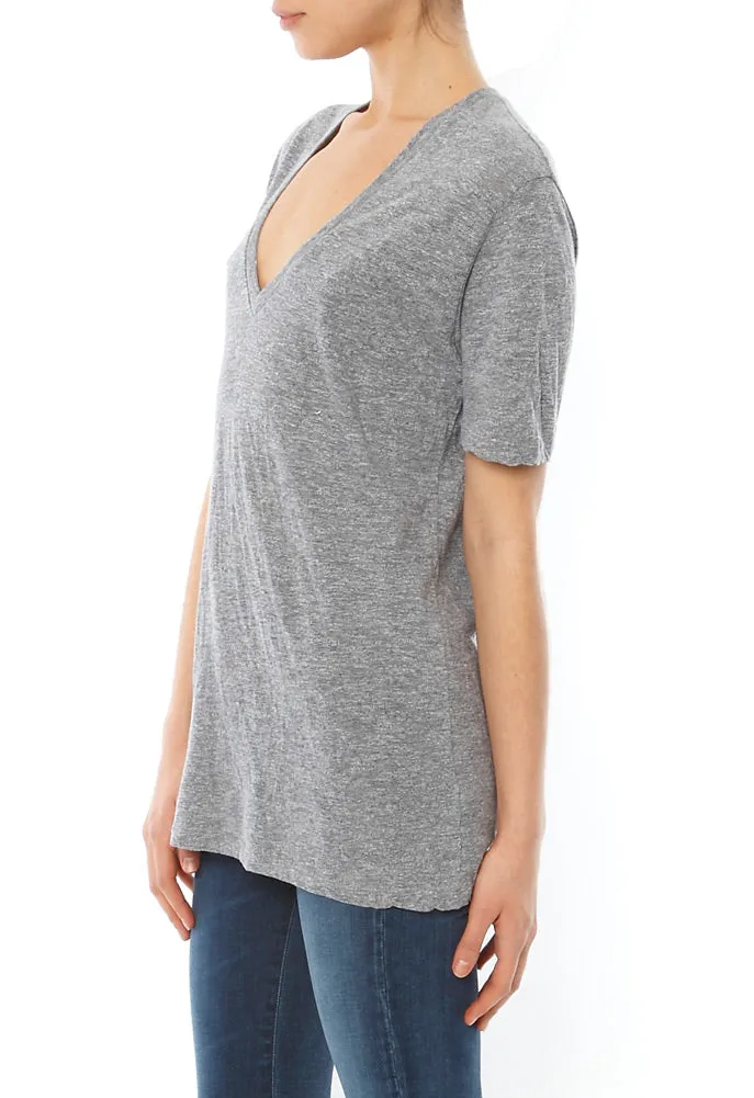 Monrow Granite V Neck Tee