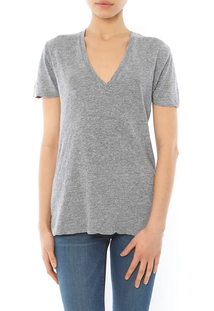 Monrow Granite V Neck Tee