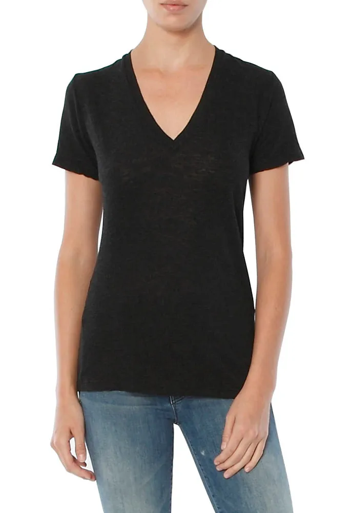 Monrow Granite V Neck Tee