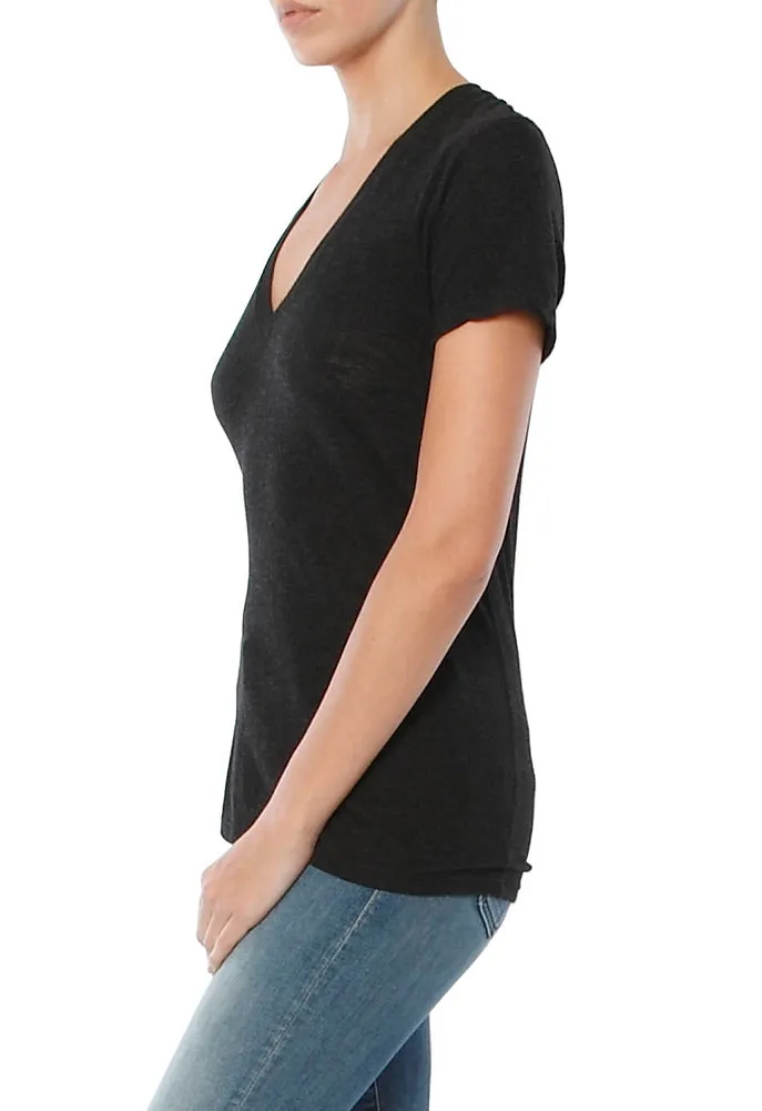 Monrow Granite V Neck Tee