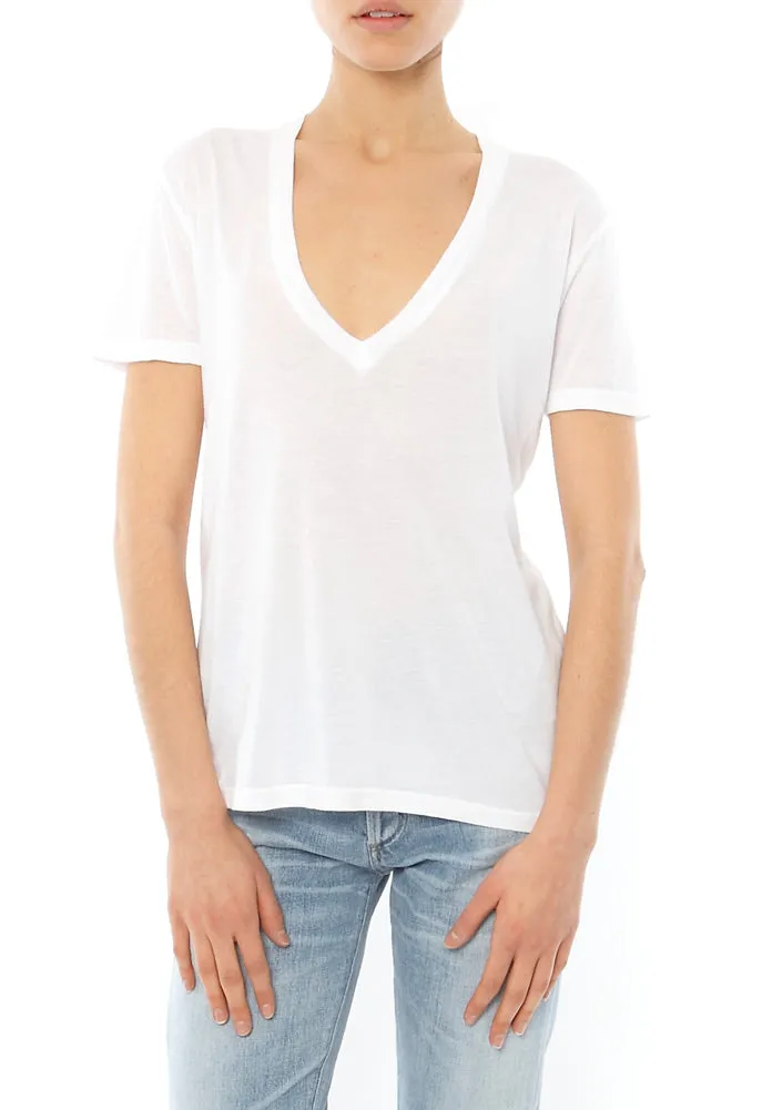 Monrow Oversized V Neck Tee