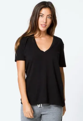 Monrow Oversized V Neck Tee