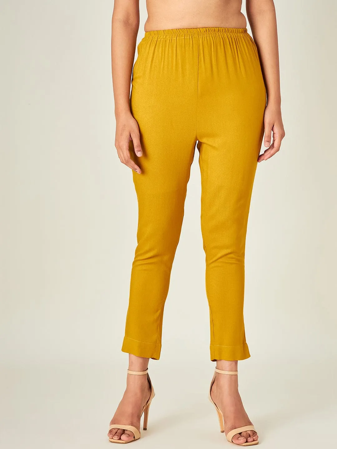 Mustard Yellow Tapered Pants