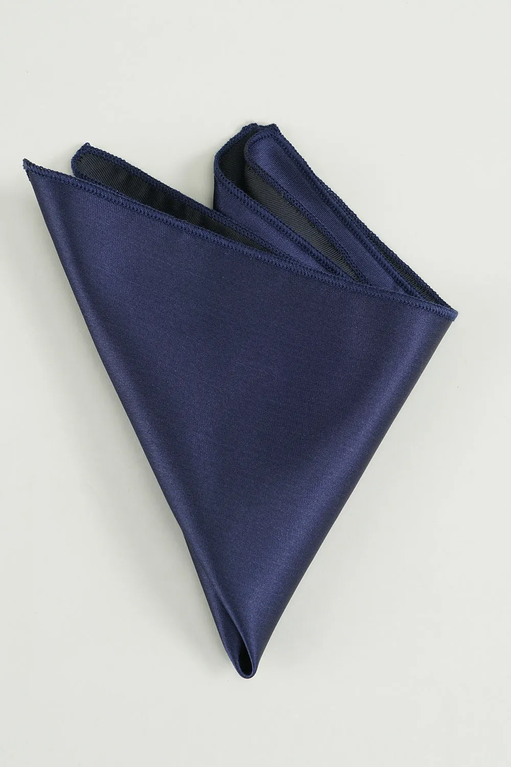 Navy Silk Pocket Square