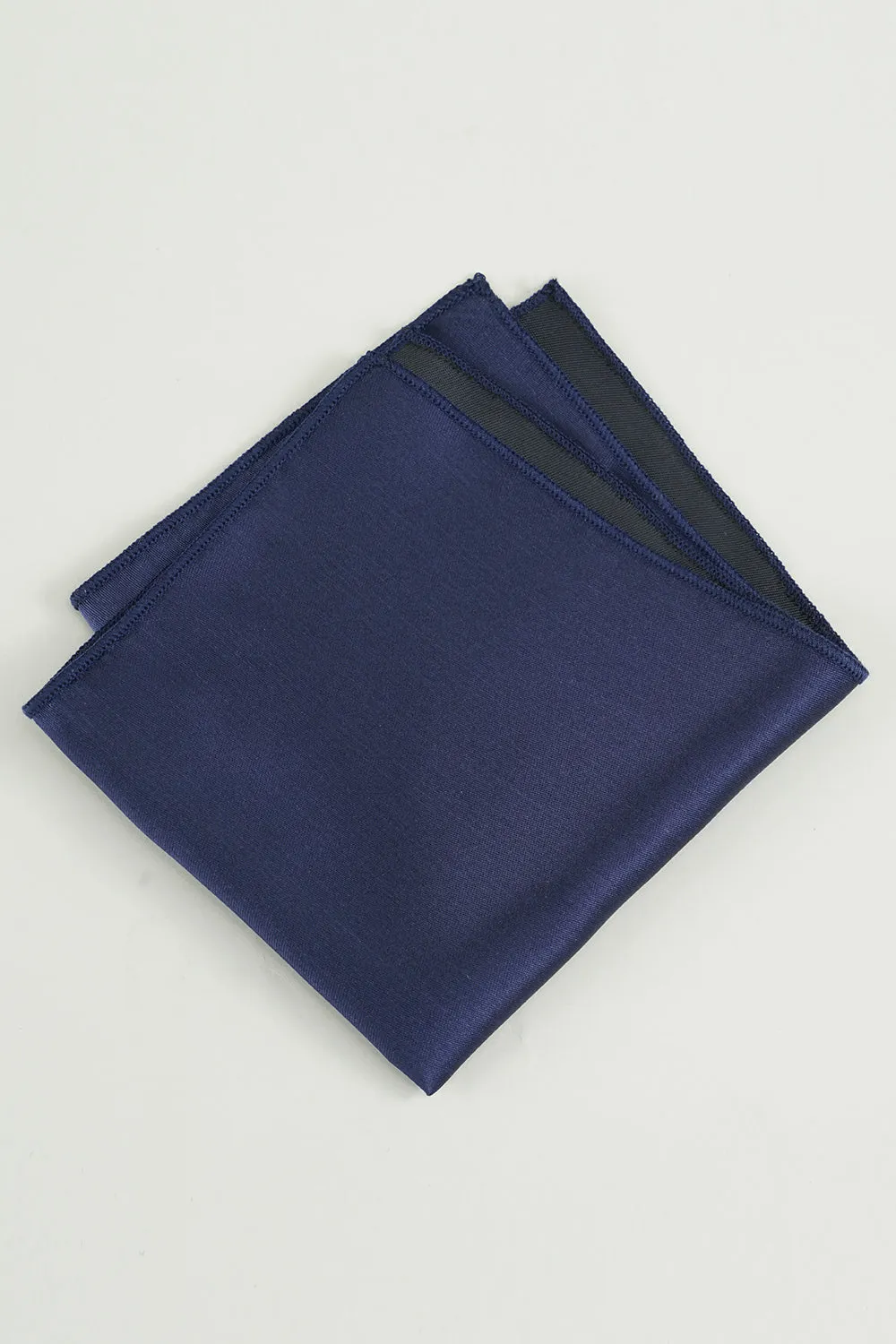 Navy Silk Pocket Square