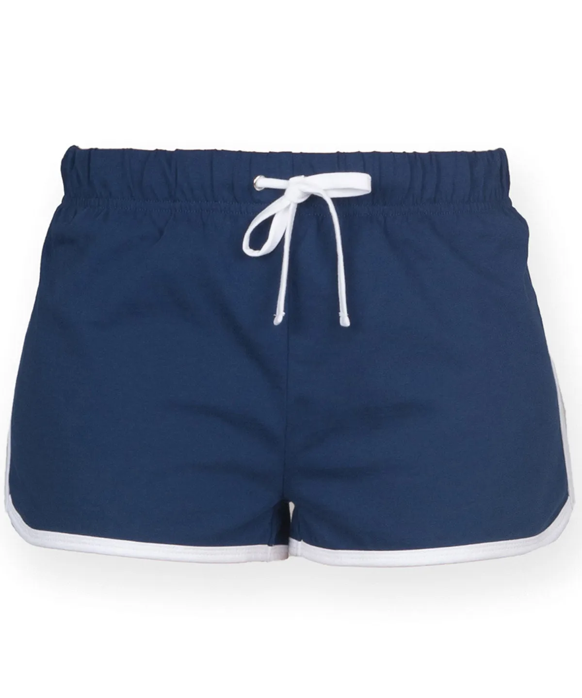 Navy/White - Women's retro shorts