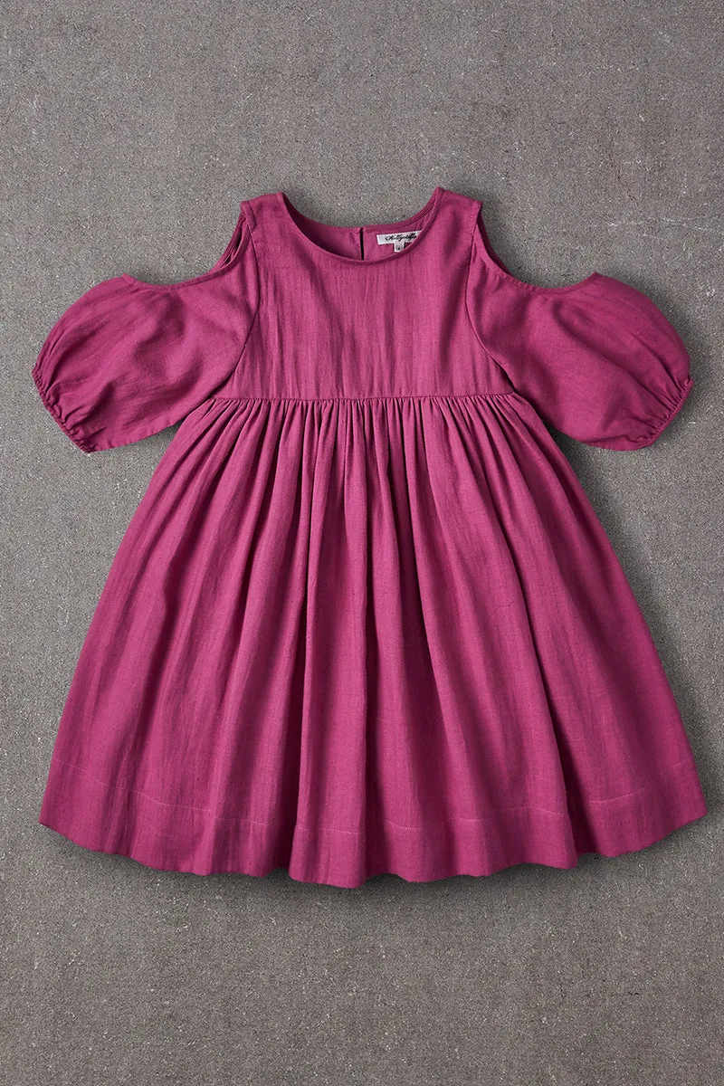 Nellystella Venessa Girls Dress - Plum